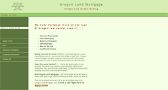 Desktop Screenshot of oregonlandmortgage.com